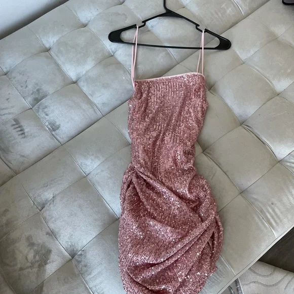 Fashion Nova | Dresses | Sparkly Pink Fashion Nova Dress | Poshmark